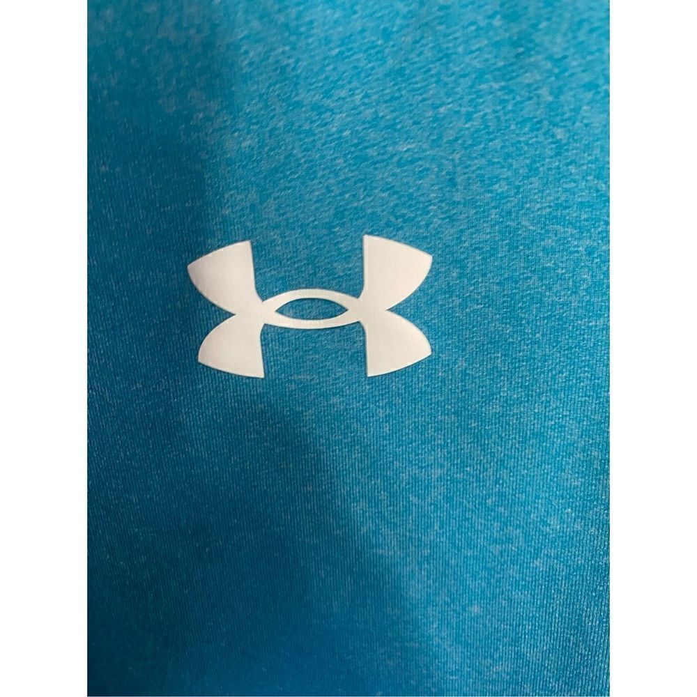 ￼ under Armour girls youth blue, athletic long sleeve hoodie, size 6 - Picture 4 of 5